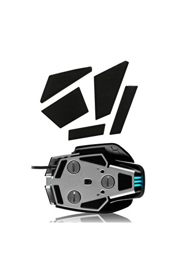 PadForce Replacement self-adhesive mouse sole for Corsair M65 RGB, M95 – Smooth gliding, Gaming, Office