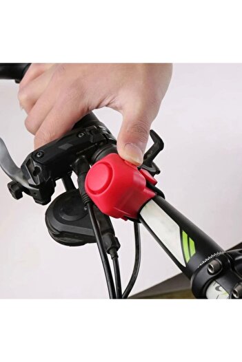 SOHO Electronic bicycle horn, bell, 130 dB, Red
