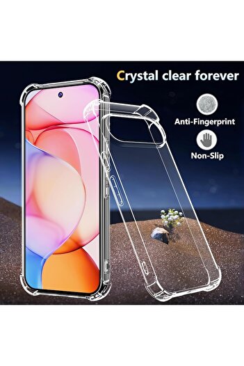 bzstore Husa pentru Google Pixel 10 / 10 Pro, antisoc, silicon transparent
