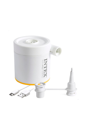 Intex Quick-Fill USB150 Electric Air Pump for Pool Floats and Airbeds, 150 L/min Airflow, with USB-C