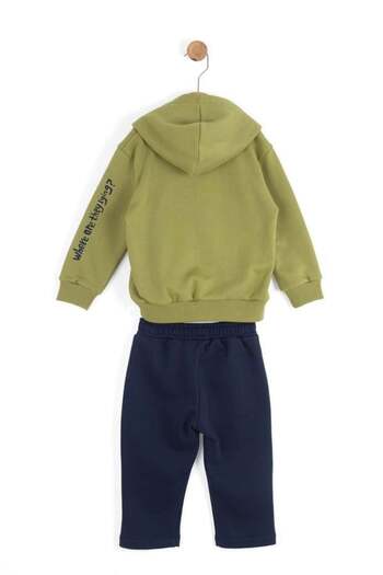 NK Baby Boy Paint Tracksuit Set 1-4 Years Green
