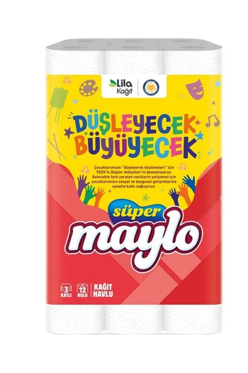 Levent Kılıç Ticaret Maylo 12 Rolls 3-Ply Paper Towels