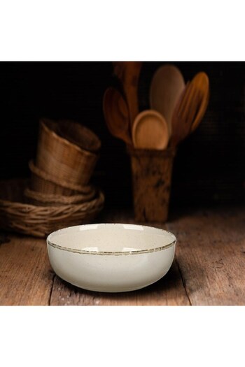 SHOPIENS Bol, Shopiens, Ceramica, Bej, Stil Nordic, 680ml, Ø15.5cm