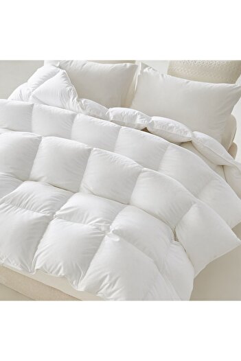 OEM Quilted duvet, 80% goose down, 20% goose feathers, 140x200 cm, 100% cotton, 350 g/m²