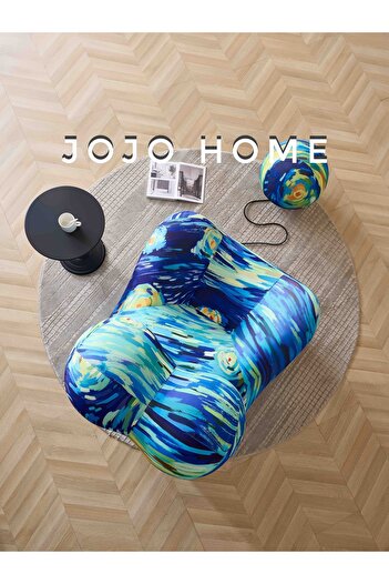 JOJO HOME Mama Bear Premium Armchair, Blue, 100x120x92cm