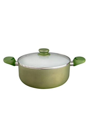 Raki TANGO pot with ceramic coating 22x9cm green color