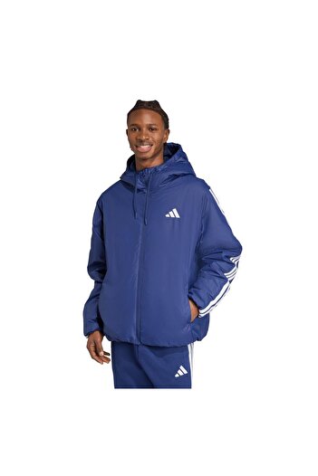 adidas Jm4040-E Ess 3S Ins Hd J Men's Coat Navy Blue