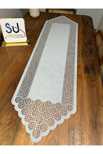 EHA LAZER Light Gray and White Color Runner