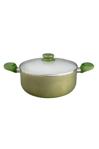 Raki TANGO pot with ceramic coating 24x10cm green color