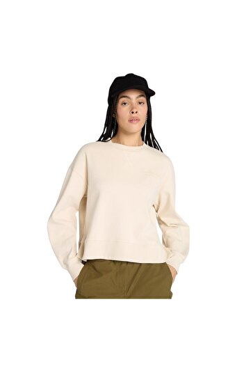 Timberland B0A41Zbefl1-R Lush Comfort Crew Sweatshirt Women's Beige