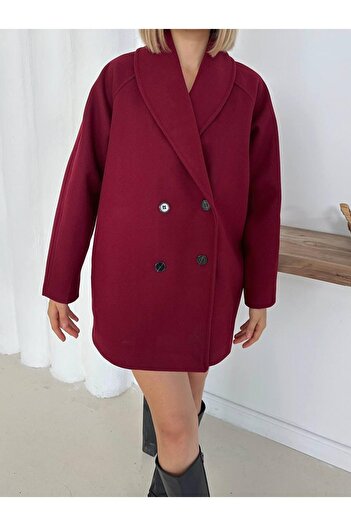 SUYA US WEAR Oversize Belted Short Cashmere Coat