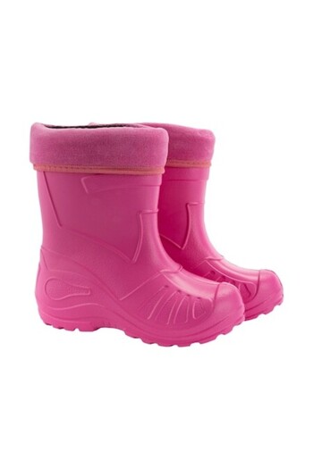 KOLMAX - Children's Boots Super Lightweight EVA Liner with Detachable Fleece, Size 23, Pink