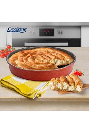 Heinner Round Oven Tray, Ceramic Coating, Size 40 x 7 cm, HR-FM-A 407