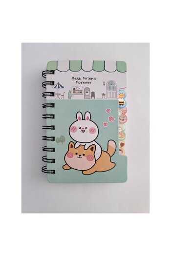SHOPIENS Notebook Spirala Best Friend Forever 14x9cm Cu Separatoare