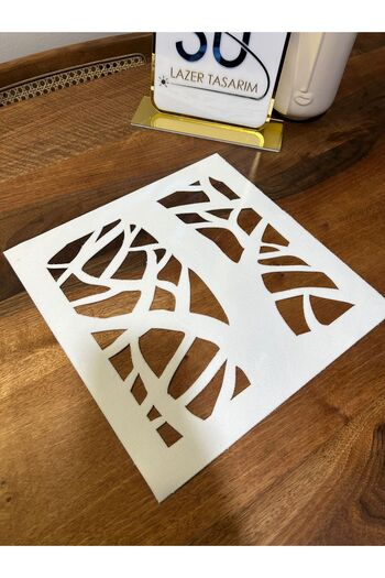 EHA LAZER Tree Patterned Square Napkins 6 Pieces