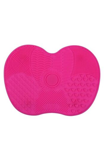 SHOPIENS Silicone Pink Brush Cleaning Support 15x12cm