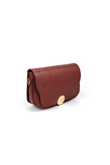 ANNA FELLINI Geanta dama piele, ANNA FELLINI, Cara, bordo, 29 x 9 x 19 cm