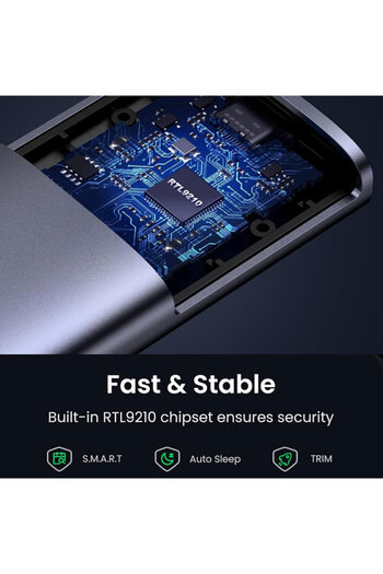 Ugreen Carcasă SSD, M.2 NVMe Ugreen, 10 Gbps, gri, 35267