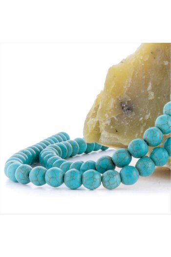 ZERO LAND Msa-Shop 8 mm Turquoise Stone-Turquoise