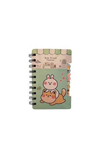 SHOPIENS Notebook Spirala Best Friend Forever 14x9cm Cu Separatoare