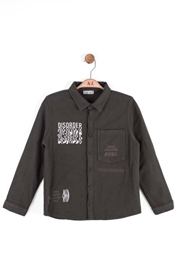 NK Boy's Planet Shirt 8-14 Years Old Khaki