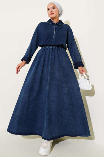 Weak Blue Loose Fit Double Long Set