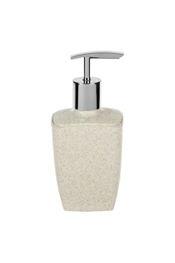 SHOPIENS Soap dispenser Shopiens®, plastic, ecru with sand effect, 250 ml