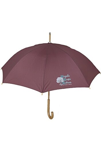 Perletti Unisex Umbrella, Ecological, Automatic, Burgundy