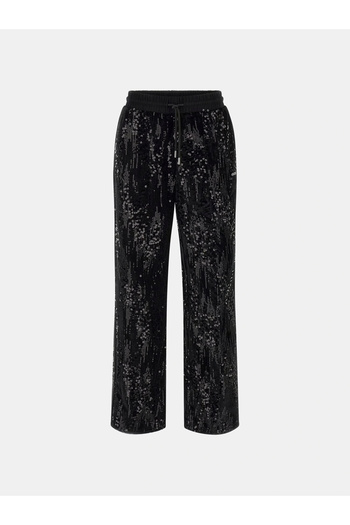 Guess Sequins Women's Black Active Regular Fit Sweatpants V5Bb01K1922-Jblk