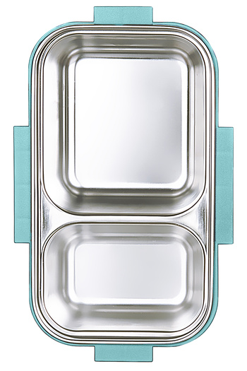 Emofom Aura Double Layer Lunch Box (450 ml + 400 ml) Stainless Steel Food Storage Container