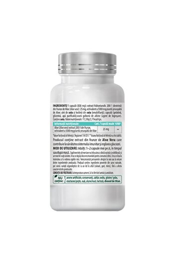 Cosmo Pharm Capsules Aloe Vera - Equivalent 5000 mg Gel