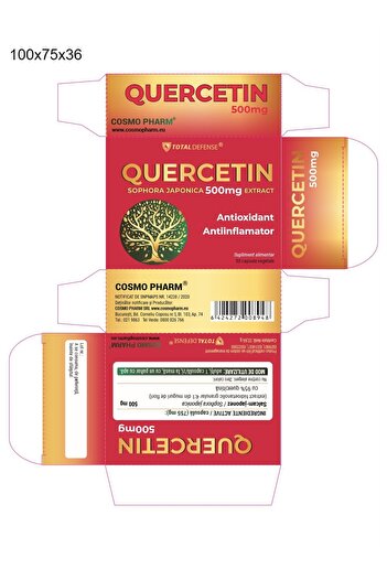 Cosmo Pharm QUERCETIN 500 mg, Powerful , Antioxidant