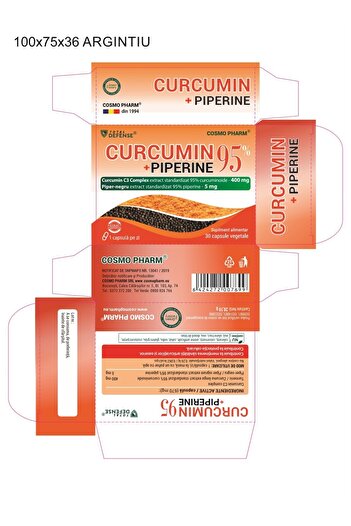 Cosmo Pharm CURCUMIN PIPERINE 95 - Antioxidant. Antiaging.