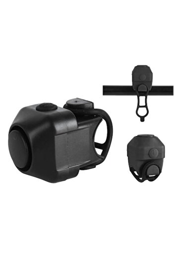 cribeau Electric Bicycle Horn with Alarm Function, 130dB, Cribeau®, 5 Sounds, Water and Shock Resistant, Bl