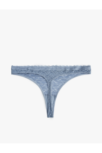 Koton Semi-Transparent Lace String Panties