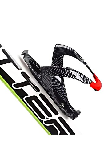 cribeau Universal Bicycle Bottle Holder, Carbon Look Durable Plastic