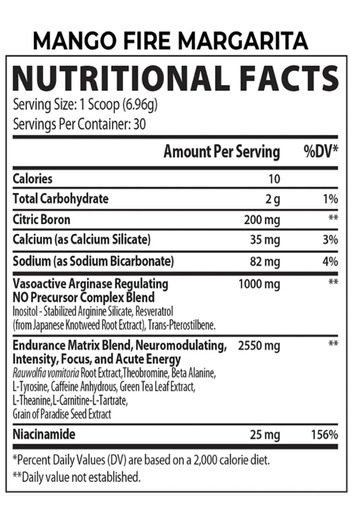 Muscle Rulz PRE RULZ Shred 30 Servings Pre-Workout with (MANGO FIRE MARGARITA)