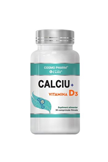 Cosmo Pharm CALCIU Vitamina D3, 30 / 90 comprimate