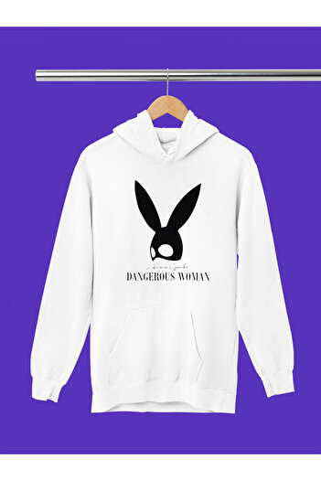 MAGORS ARIANA GRANDE ПРИНТОВАНА БАВОВНЯНА ДОВГА РУКАВНА ШАРДОННА 3 НИТКОВА КАПЮШОННА СВІТШОТ