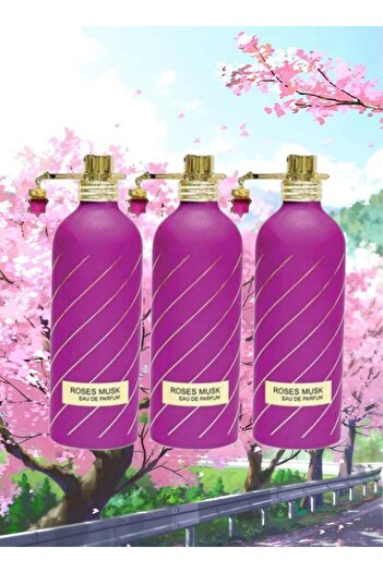 Bella Rose Musk Perfume 100ml EDP - 3 Pieces