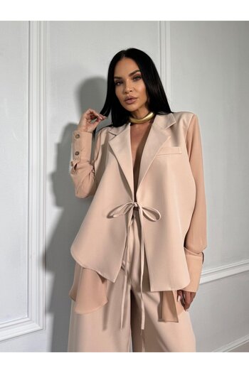 CC STORE SUNSHINE FLOW long two-piece set, reinterpreted shirt and long flared pants