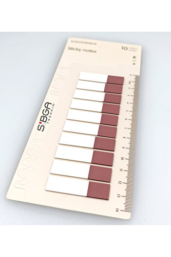 sibga tasarım Transparent Dusty Rose Pink Half Postit Post-It Post It. Book Mark Bookmark Post-It Sticker 200 Sheets