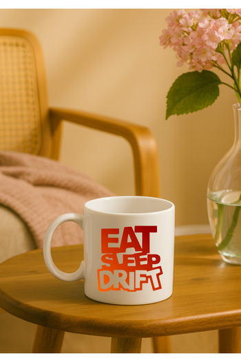 BSE "EAT SLEEP DRIFT" ceramic mug for car and drift lovers 🚗💨
