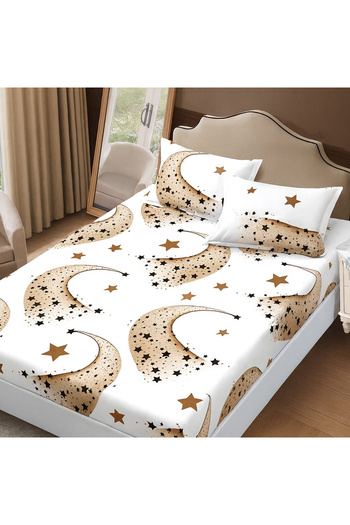 NufJoy Finet Gros Elastic Fitted Sheet Set for Mattress 160x200 cm and 2 Pillowcases 50x70 cm