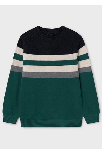 MAYORAL Boy's Striped Sweater Green