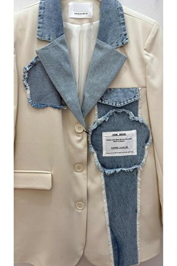 ebruakkolboutique Jean Detaylı Tasarım Blazer