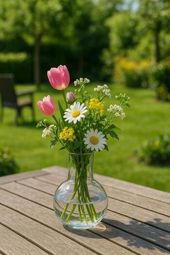 Noah Exclusive Modern Glass Vase 1000 ml -Borosilicate