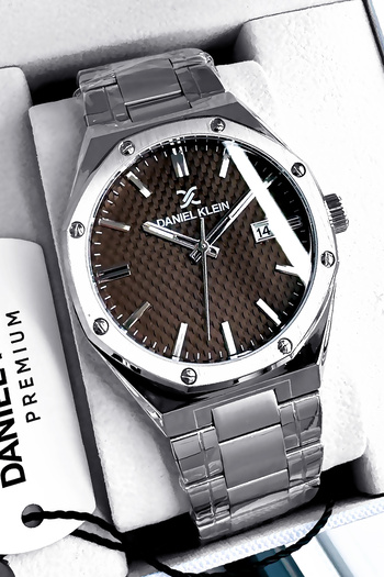 Daniel Klein Original Stainless Steel Band Men Wristwatch Waterproof Silver Color Gift Bracelet Dke2144C6