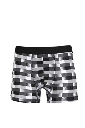 emosavm Fashion Men's Combed Cotton Lycra Patterned Boxer Smoked