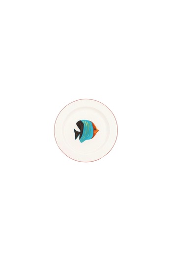 Porland Coralline Flat Plate 17cm